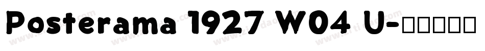 Posterama 1927 W04 U字体转换